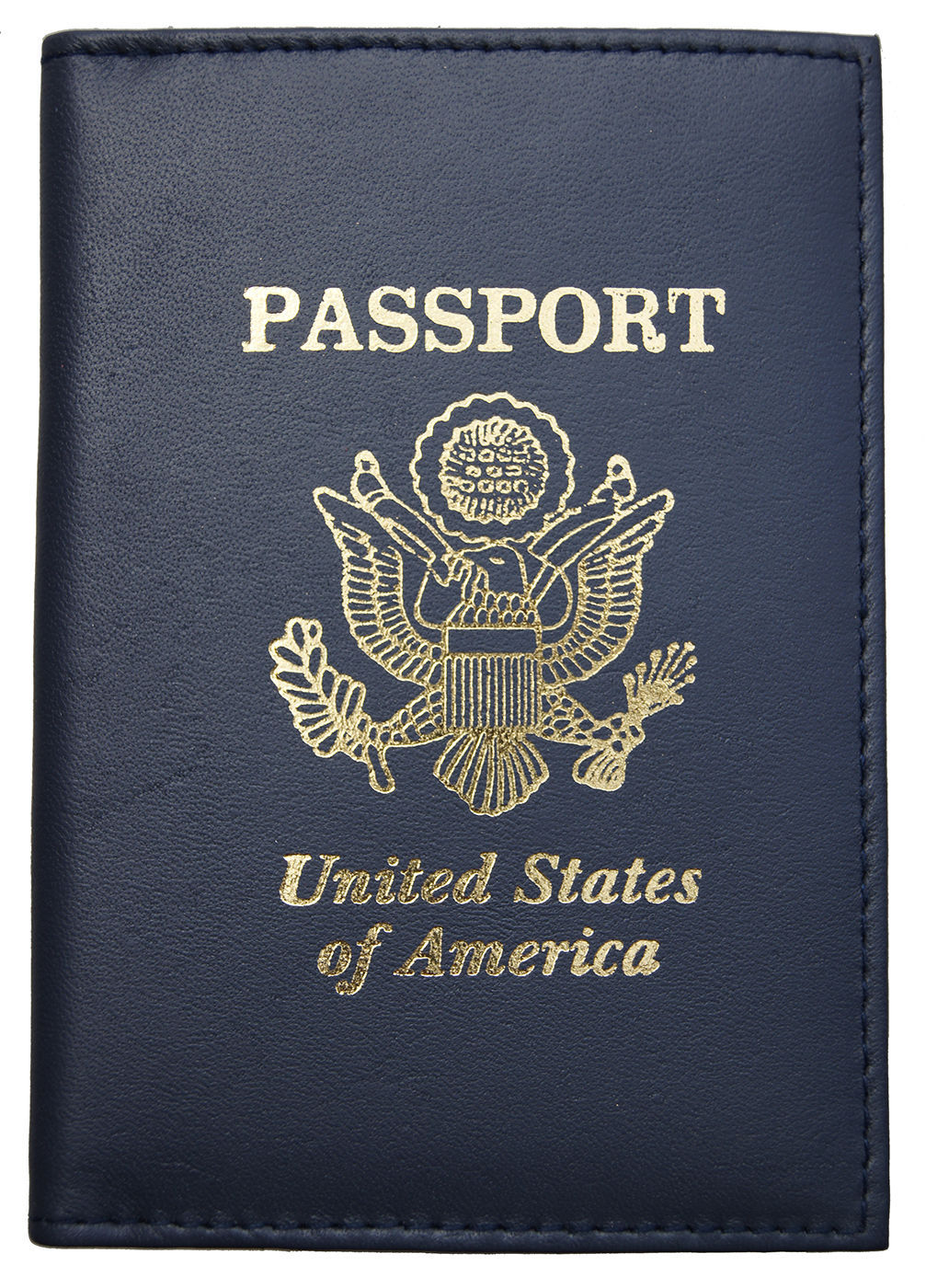 USA Leather Passport Cover Travel Document Holder Card Walle