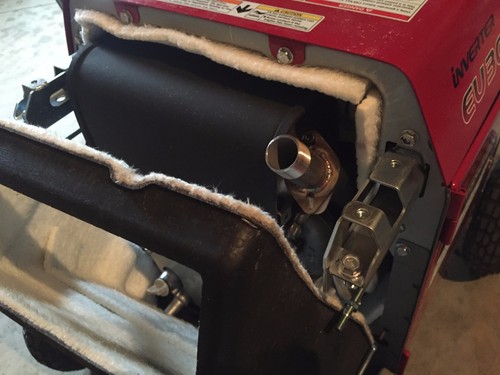 Extensión de escape GenExhaust para Honda EU3000is generador 3/4 NPT (solo HW) - Imagen 5 de 5
