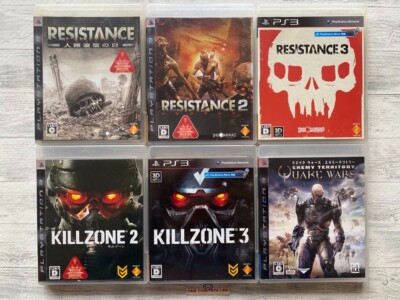 SONY PS3 Resistance 1 2 3 & Killzone 2 3  & Quake Wars set from Japan