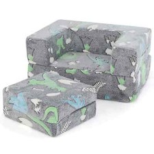 Glow in the Dark Children Sofa Chair Toddler Play Couch-Dinosaur
