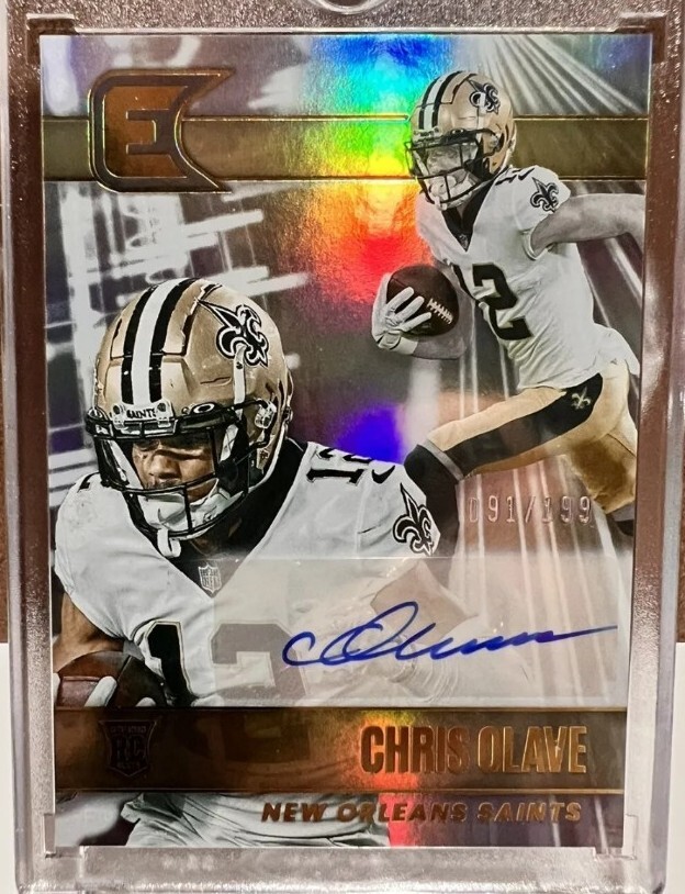 2022 Panini Chronicles Essentials Chris Olave RC Autograph #’d/199