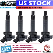 4 Pack UF247 Ignition Coil For Toyota Corolla Celica Chevy Altima Nissan Vibe L4