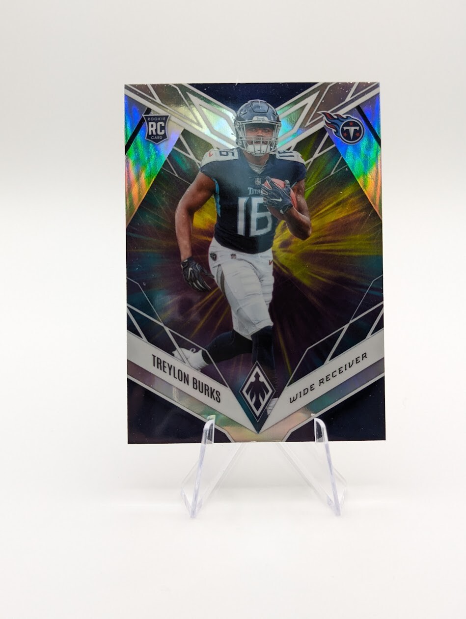 Treylon Burks 2022 Panini Phoenix RC Color Burst SP #112 Titans