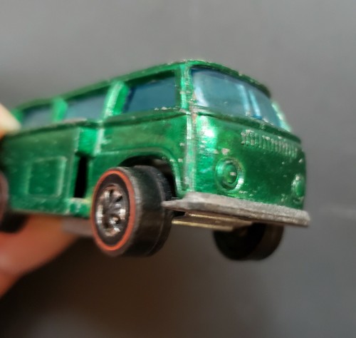 1969 Vintage Hot Wheels Volkswagen VW Beach Bomb Metallic Green - Picture 3 of 7