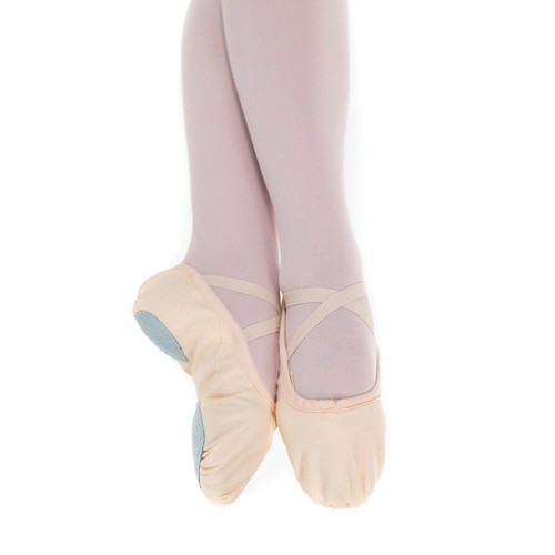 Baiwu Girl's Canvas Split Sole Dance Slipper Ballet Shoes - Picture 5 of 8