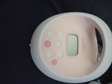 Spectra S2PLUS Double Electric Breast Pump with a Bag. Pink pump and gray bag