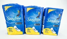 Stayfree Maxi Regular Pads For Women Wingless 10 Pads Each Lot Of 3