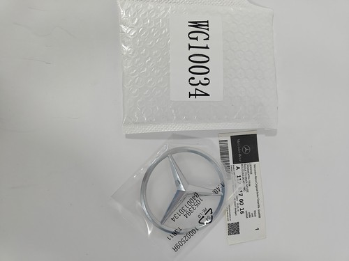 W117 CLA Mercedes AMG CLA250 GLOSS Silver Star Emblem Rear Trunk Lid Logo Badge - Picture 6 of 11