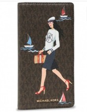 Orig. Michael Kors Bedford Travel Gelbbörse/Travelcase, braun, brown multi, NEU 