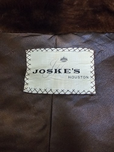 Joske's Of Texas Vintage Mink Shawl Dark Brown One Size - Picture 5 of 6