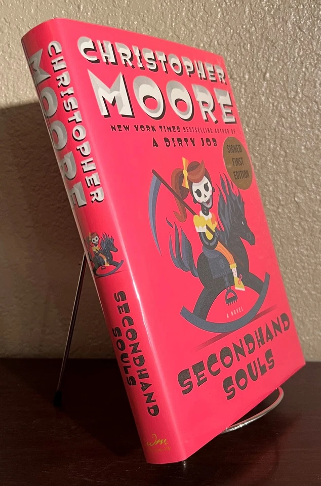 SIGNED ~ SECOND HAND SOULS by Christopher Moore (2015, Hardcover) 1st/1st - Image 2 of 4