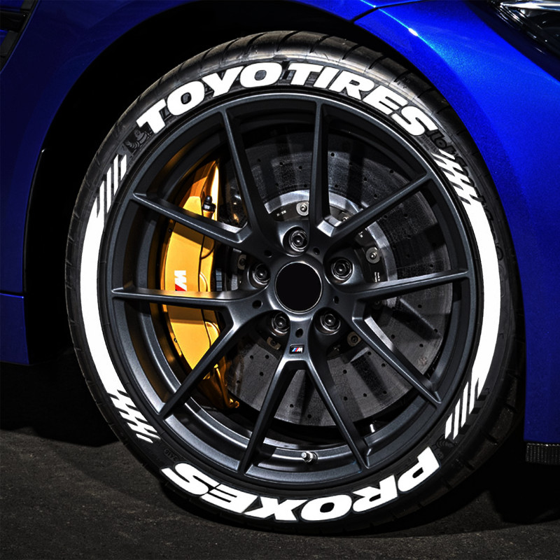 Tire Lettering Sticker TOYO TIRES PROXES With New Stripes 1.38