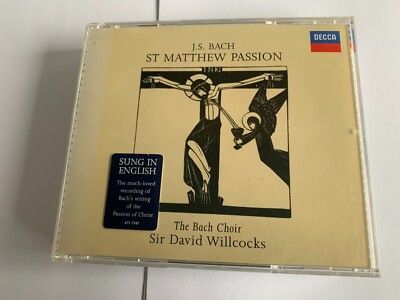 St. Matthew Passion CD Johann Sebastian Bach CD  3 DISC  NM/EX