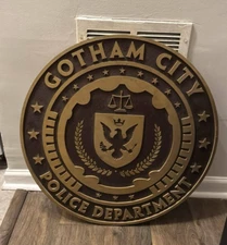 TV Show Prop ~Gotham City Police Department Sign~ Screen Used ~Fox~2014 ~ Batman