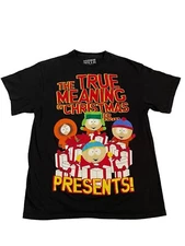 South Park Shirt Mens Large Characters The True Meaning Of Christmas Is Presents