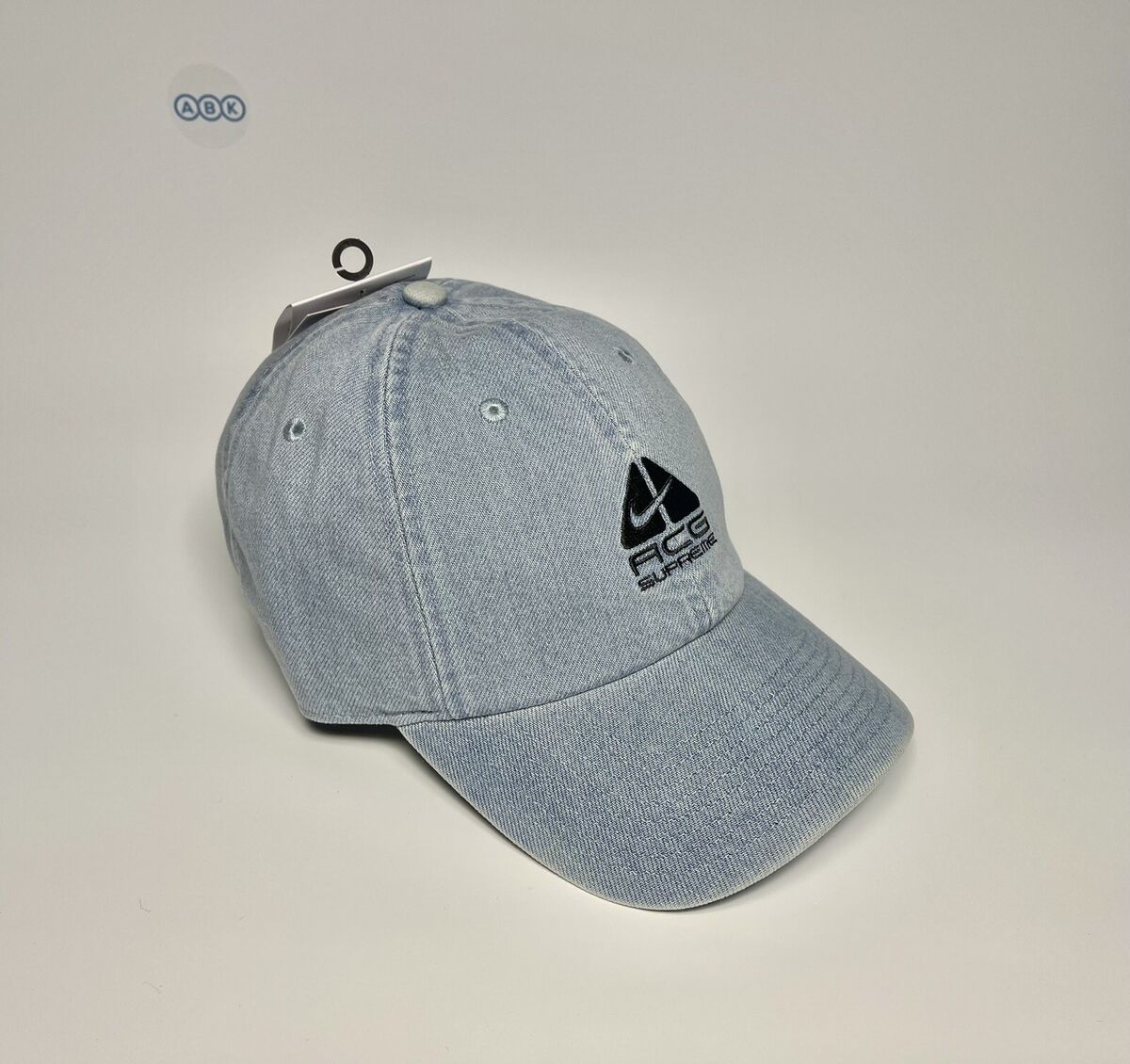 Supreme x Nike x ACG 6 Panel Baseball Cap Hat Denim One Size Supreme x Nike x ACG 6 Panel Baseball Cap Hat Denim One Size