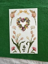 Mrs. Grossman's Stickers SPRING BLOOMS 1 Sheet 4" X 6.5" NEW