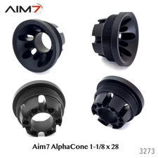 Aim7 Alpha Cone 1-1/8 x 28 end Cap/Front Cap 1 set (1 piece)