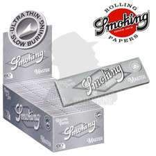 Cartine Smoking  Master Singole Argento Silver Regular Scatola Box 25 Libretti