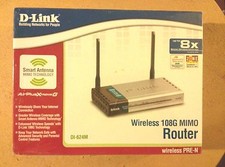 D-Link DI-624M Wireless 108G Mimo Router Pre-N