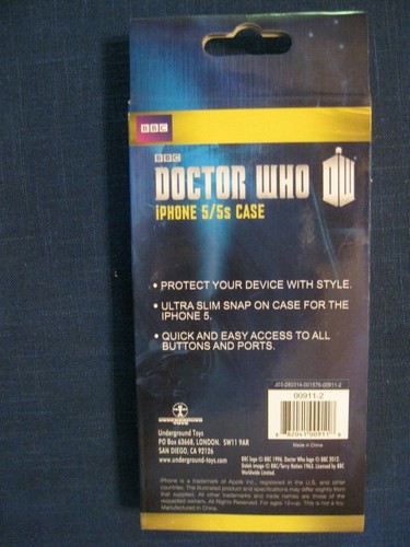 DOCTOR WHO iPhone 5/5s Phone Case NEW in sealed package - Picture 2 of 2