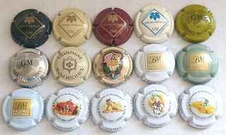 Capsules de Champagne LETTRE M SUIVANT ORDRE