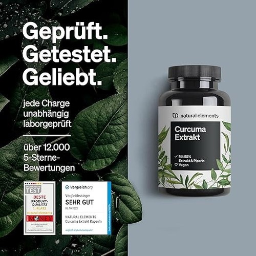 Curcuma Extrakt Hochdosiert Curcumingehalt EINER Kapsel entspricht 10.000mg - Bild 4 von 6
