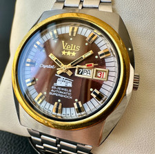 Vintage Velis Automatic 25 Jewels Day Date Swiss Men’s Watch Crystal SuperShock