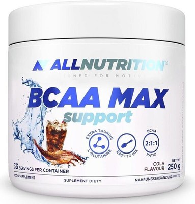 Allnutrition BCAA Max Support, Cola - 250g (51,60 EUR/kg)