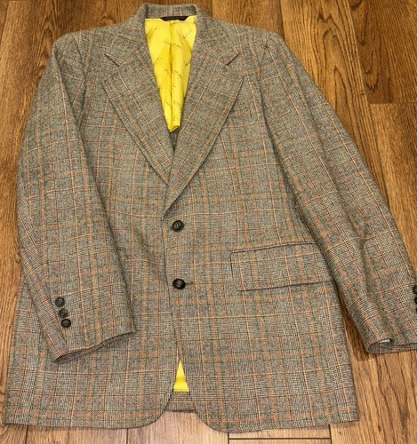 VTG John Weitz By Palm Beach Mens 3 Piece Suit 41 L Wool Blend Pants USA Brown - Picture 8 of 22