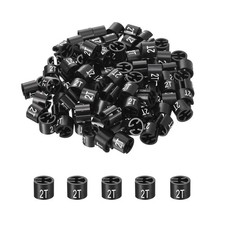 Clothes Hanger Marker 2T, Black Colored Hanger Sizer Garment Tag, 175pcs