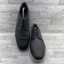 Rockport Total Motion Gray Leather Plain Toe Sneaker Shoes Men Size 11