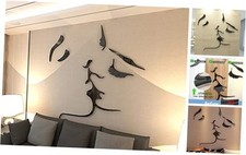 3D Kiss Acrylic Mirror Wall Stickers Decorations for Living Room,Acrylics Lover