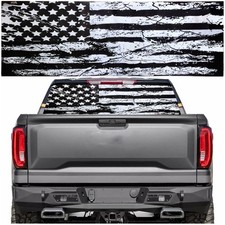 Rear Window Decals for Trucks - 65x22 in Back Window American Flag Decals Fit...