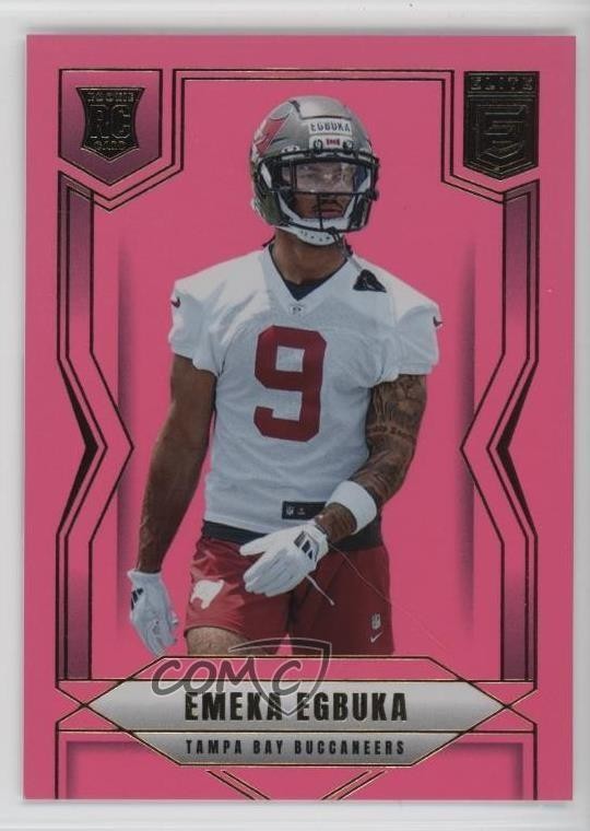 2025 Panini Donruss Elite Rookies Pink Ink Emeka Egbuka #102 1h83