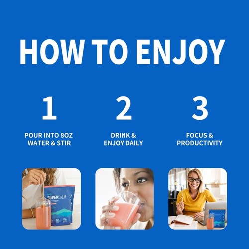 | Free Shipping Nello Super Calm Calming Drink Mix Energy Raspberry Lemonade - Picture 4 of 5