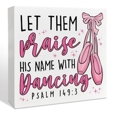 Ballet Dance Gifts for Girls Dancer, Christian Ballet Wooden Box Sign Decor, ...