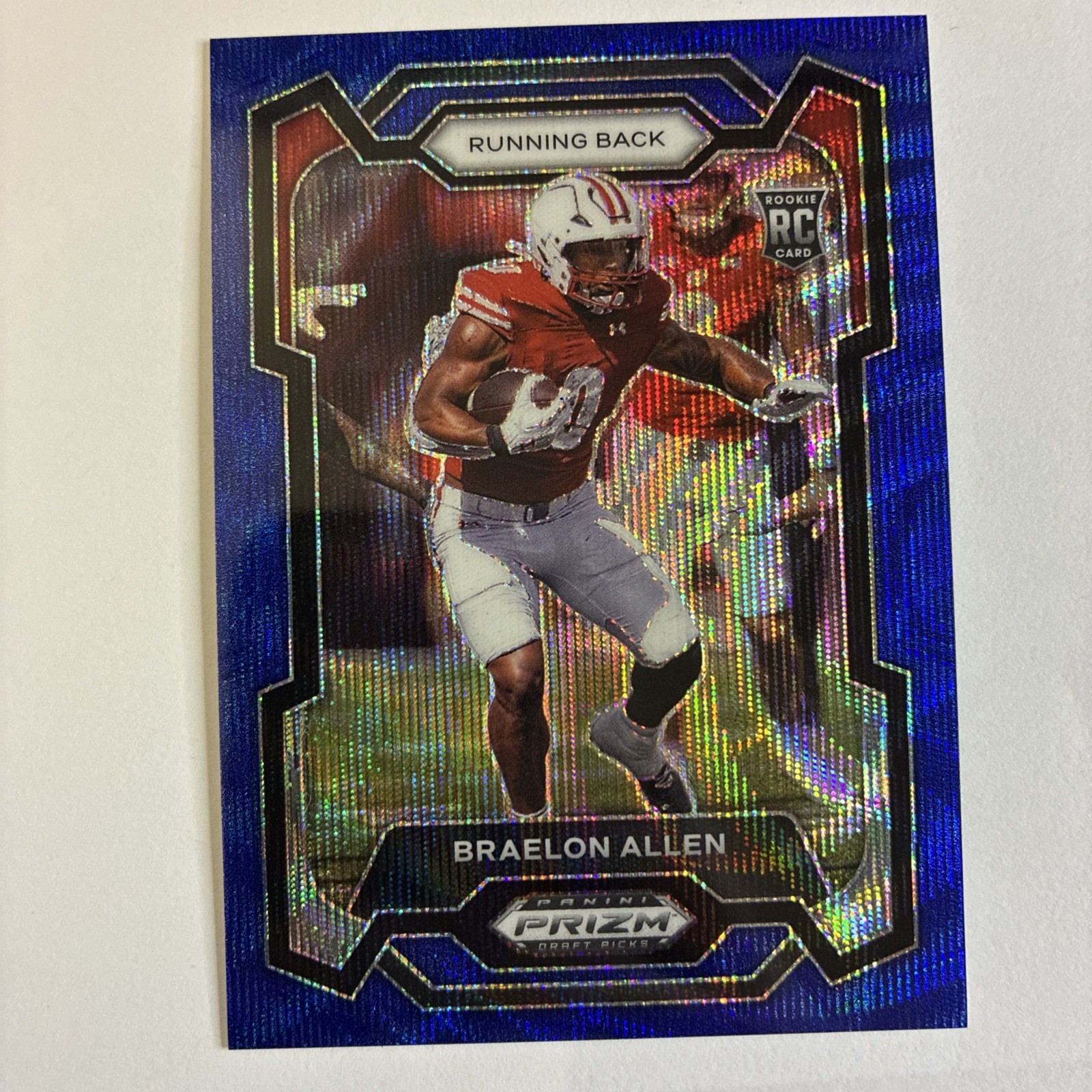 2024 Panini Prizm Draft Picks BRAELON ALLEN RC Blue Wave Prizm /249 #129 Rookie