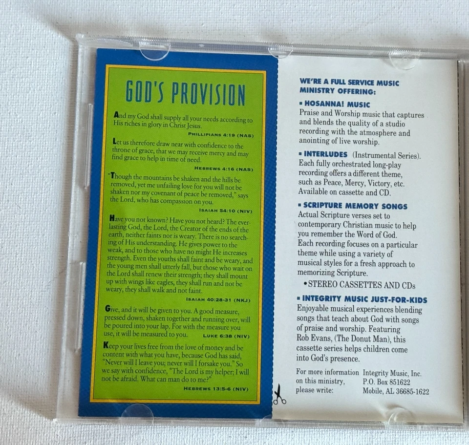 God's Provision  Scripture Memory Songs Very Good Condition - Image 2 of 4
