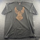 Vintage Harley Davidson Shirt Mens 2XL Black Eagle Dealer Baltimore Graphic Tee