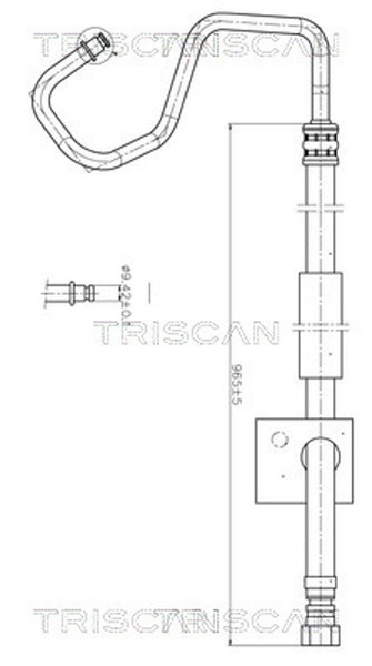 Hydraulikschlauch Lenkung Triscan 8516 16012 FüR Ford Focus 1 Daw Dbw Turnier-image