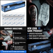 Saniderm Tattoo Aftercare Bandage Personal Roll, 10.2 in x 2 yd   Convenien...