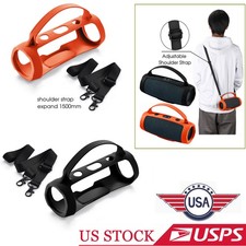 For JBL Charge 4/Essential2 Portable Bluetooth Speaker Silicone Case Cover Strap