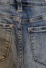 Kancan Distressed Jeans 5/26 Geometric Embroidered Patched Medium Wash Comfort  — photo 7