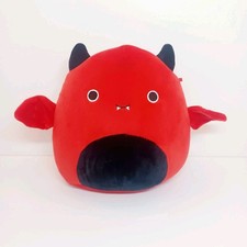 Vampire Bat Red Devil Squishmallow 8" Stuffed Plush Kellytoy Valentine's