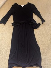 Women’s Calvin Klein Black Wrap Dress Small Little Black Dress LBD