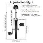 20" Silver Unicycle Cycling Scooter Circus Bike Skidproof Tire Balance Exercise — photo 4