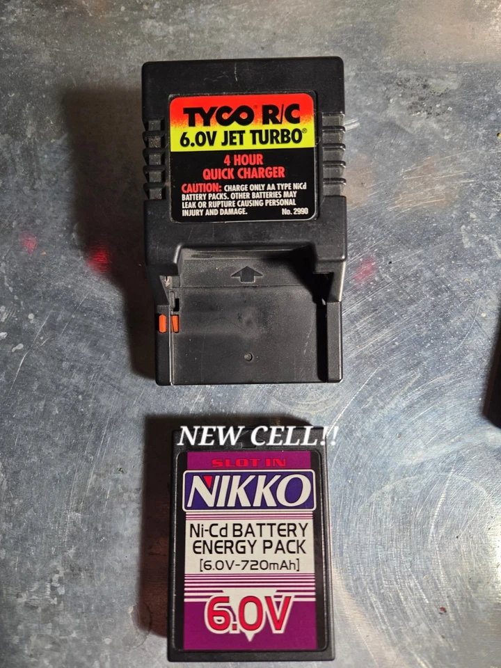 NEW Nikko to Tyco CUSTOM CONVERTED 6V 720 mAh cassette battery - Runs Tyco R/C!! - Image 4 of 4