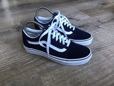 Vans Women s Size 7 Blue Suede Lace Up Shoes ...