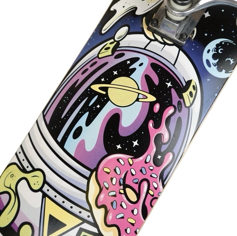 Lutzka Astronaut Skateboard Deluxe Series por para crianças, adolescentes, iniciantes - Imagem 3 de 4